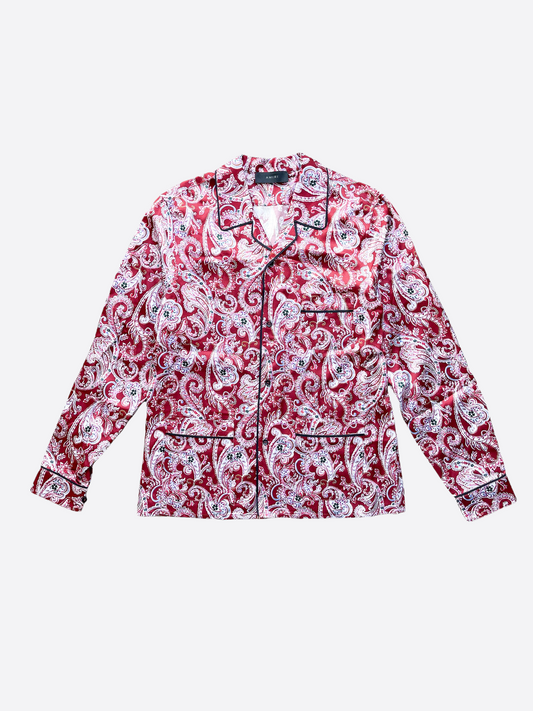 Amiri Red Paisley Pajama Shirt