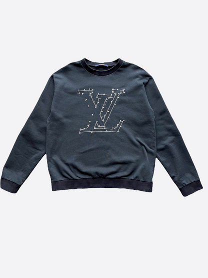 Louis Vuitton Black LV Stitch Crewneck