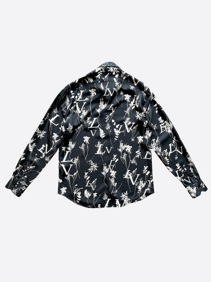 Louis Vuitton Leaf Silk Button Up Shirt