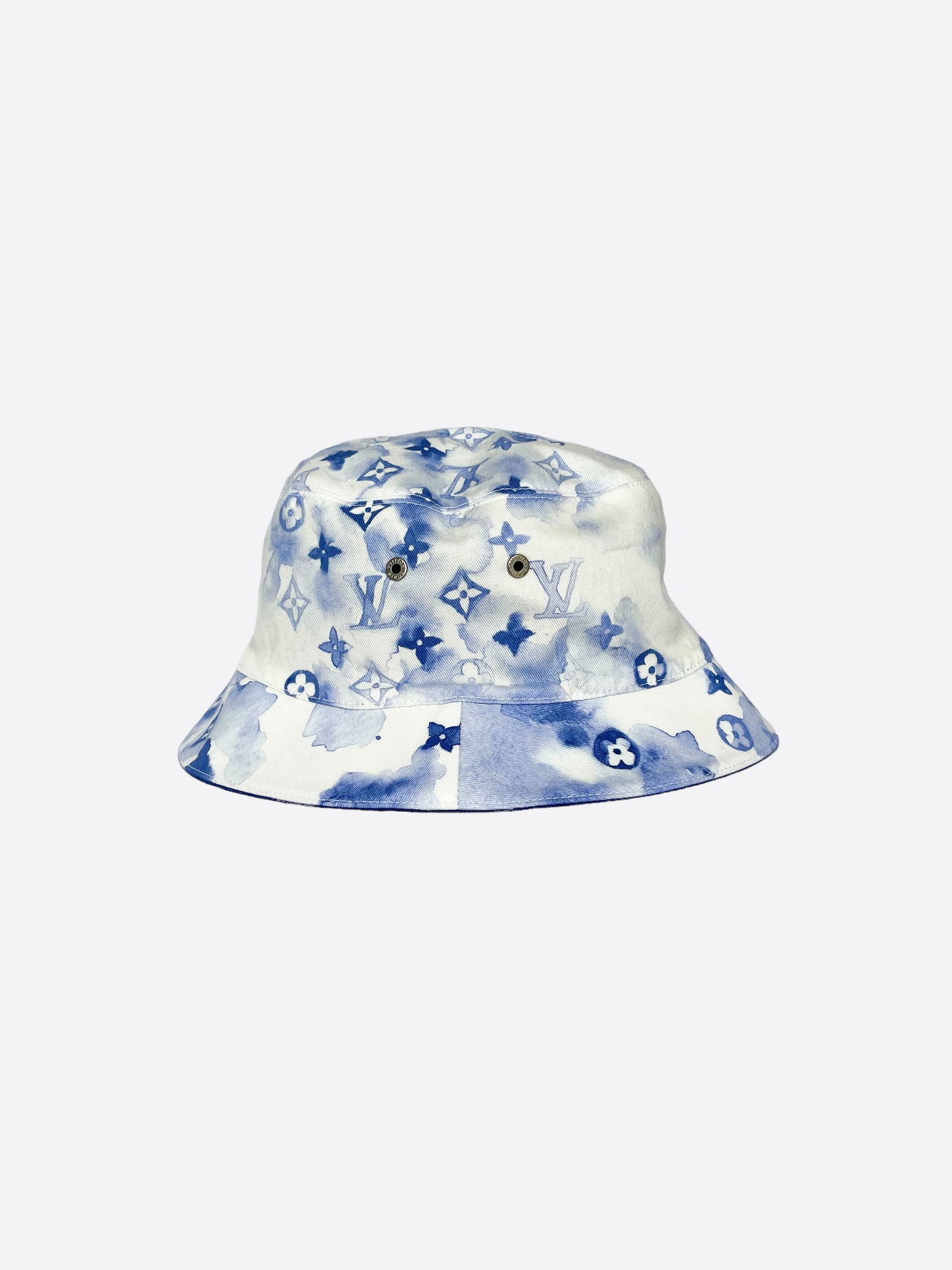 Louis Vuitton Bucket Hat Monogram Watercolor Blue in Cotton with