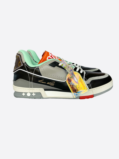 Louis Vuitton Orange & Green Trainers