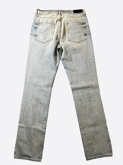 Amiri Distressed Straight Fit Denim