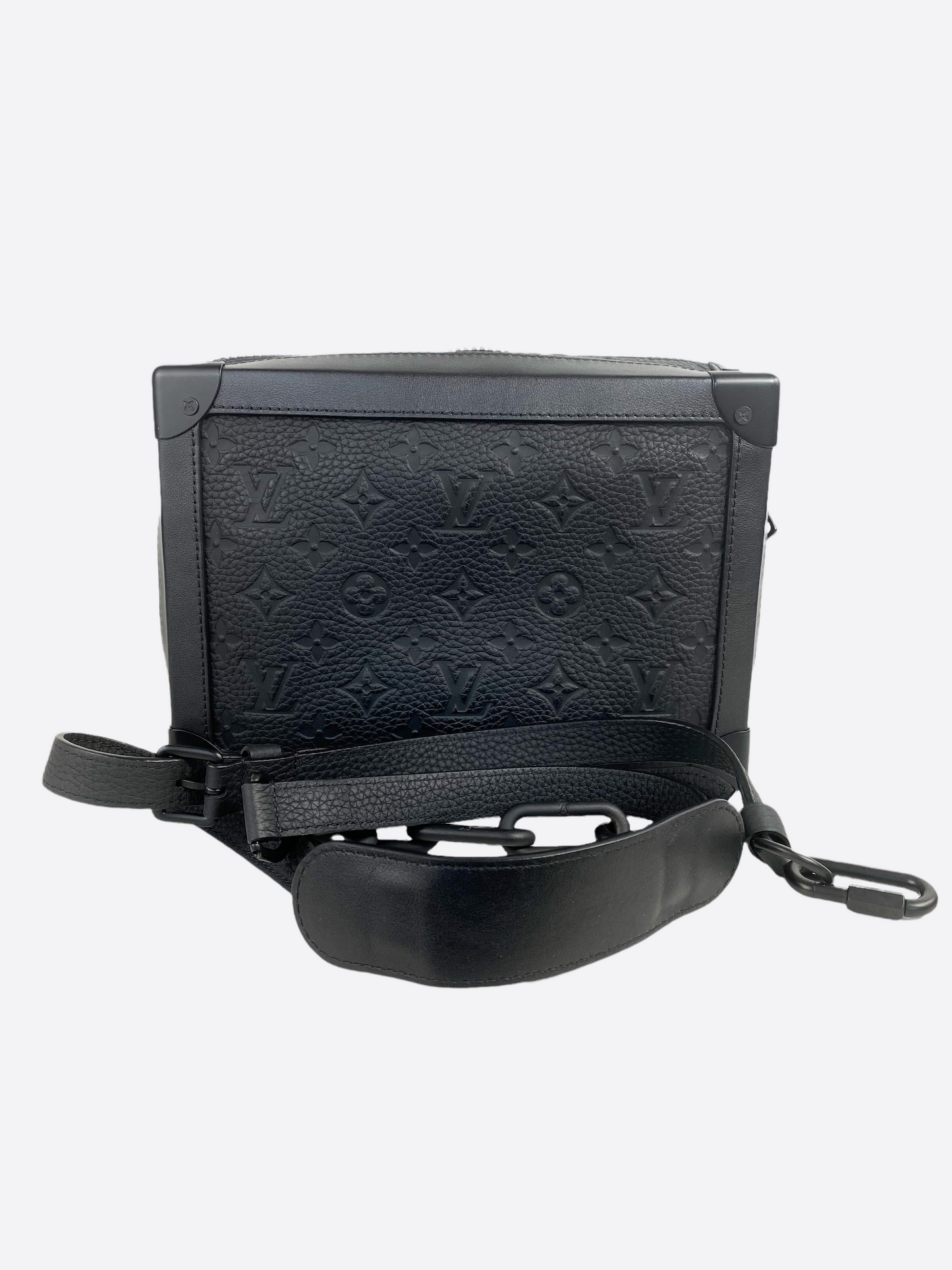 Louis Vuitton Mini Soft Black Orange Trunk Savonches