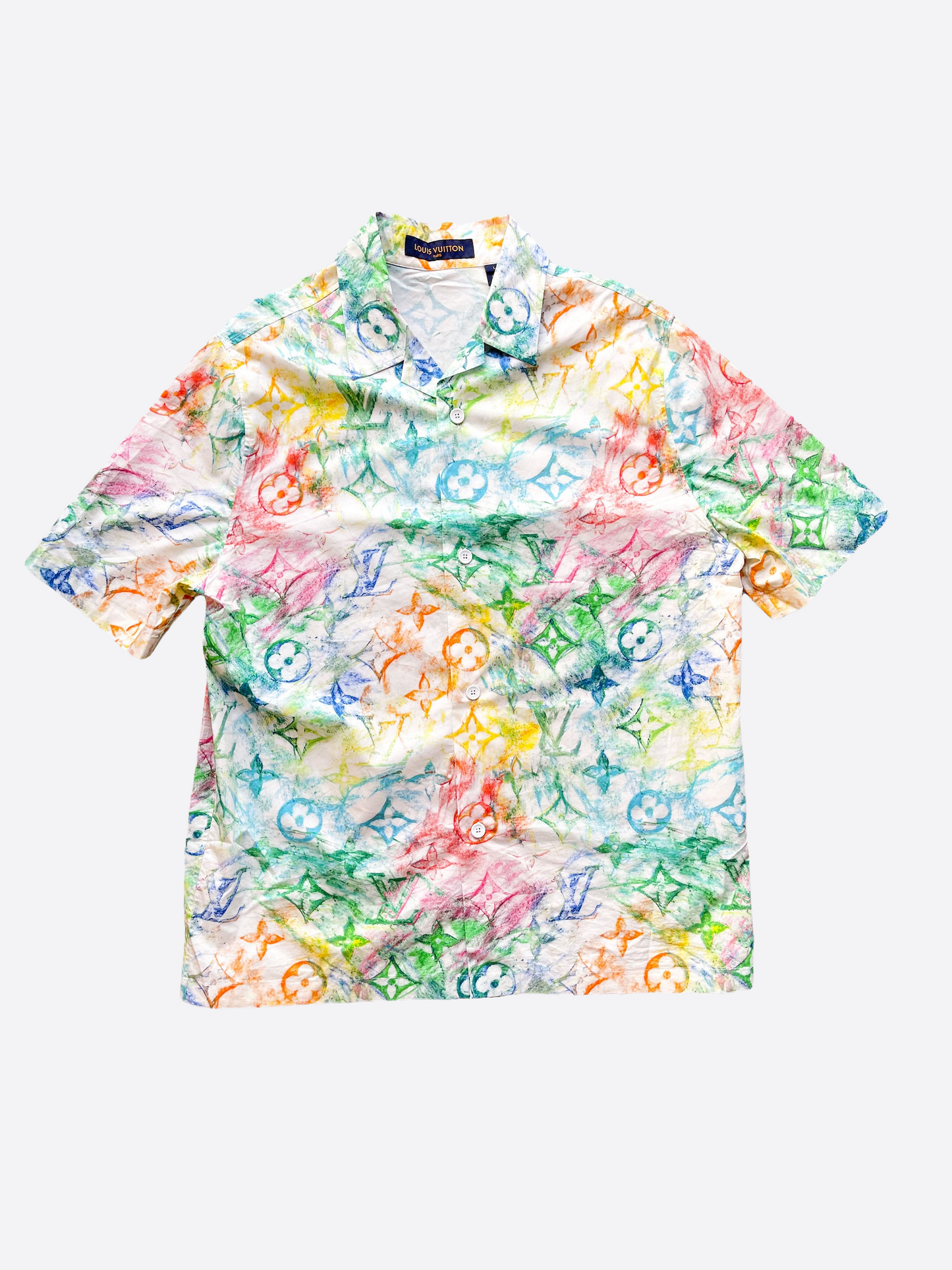 Louis Vuitton, Shirts, Louis Vuitton Pastel Monogram Button Up Shirt