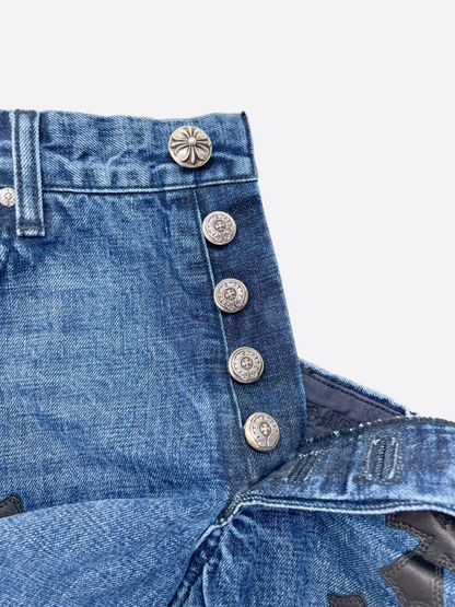 Chrome Hearts Blue Cross Patch Jeans