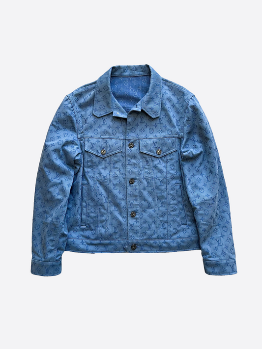 Louis Vuitton Blue Monogram Denim Jacket