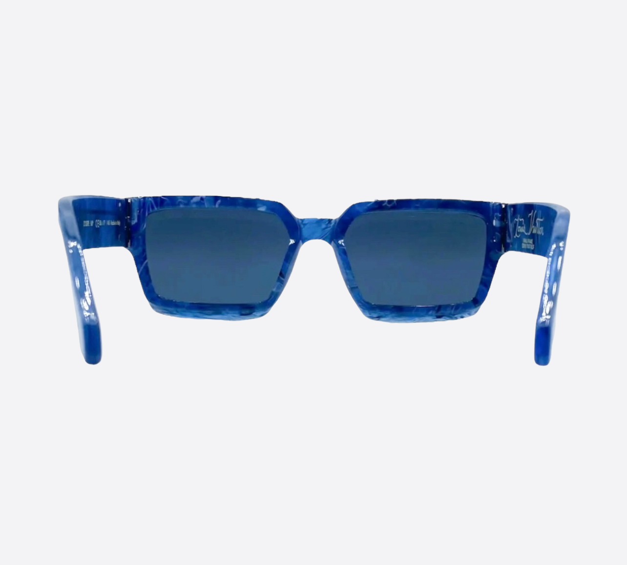 Louis Vuitton Sunglasses Millionaire 1.1 58□17 Z1359E Blue Marble excellent