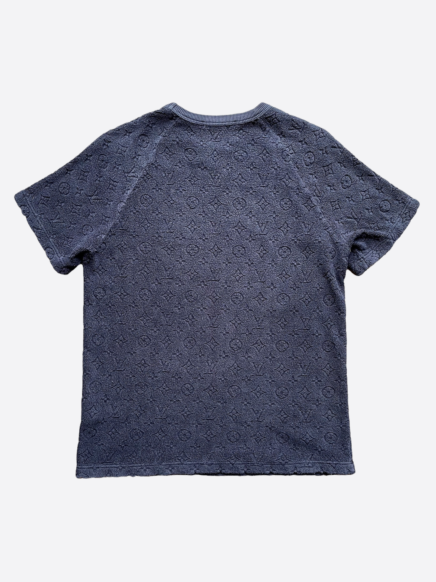 Louis Vuitton Monogram Navy Towel Fabric T-Shirt S