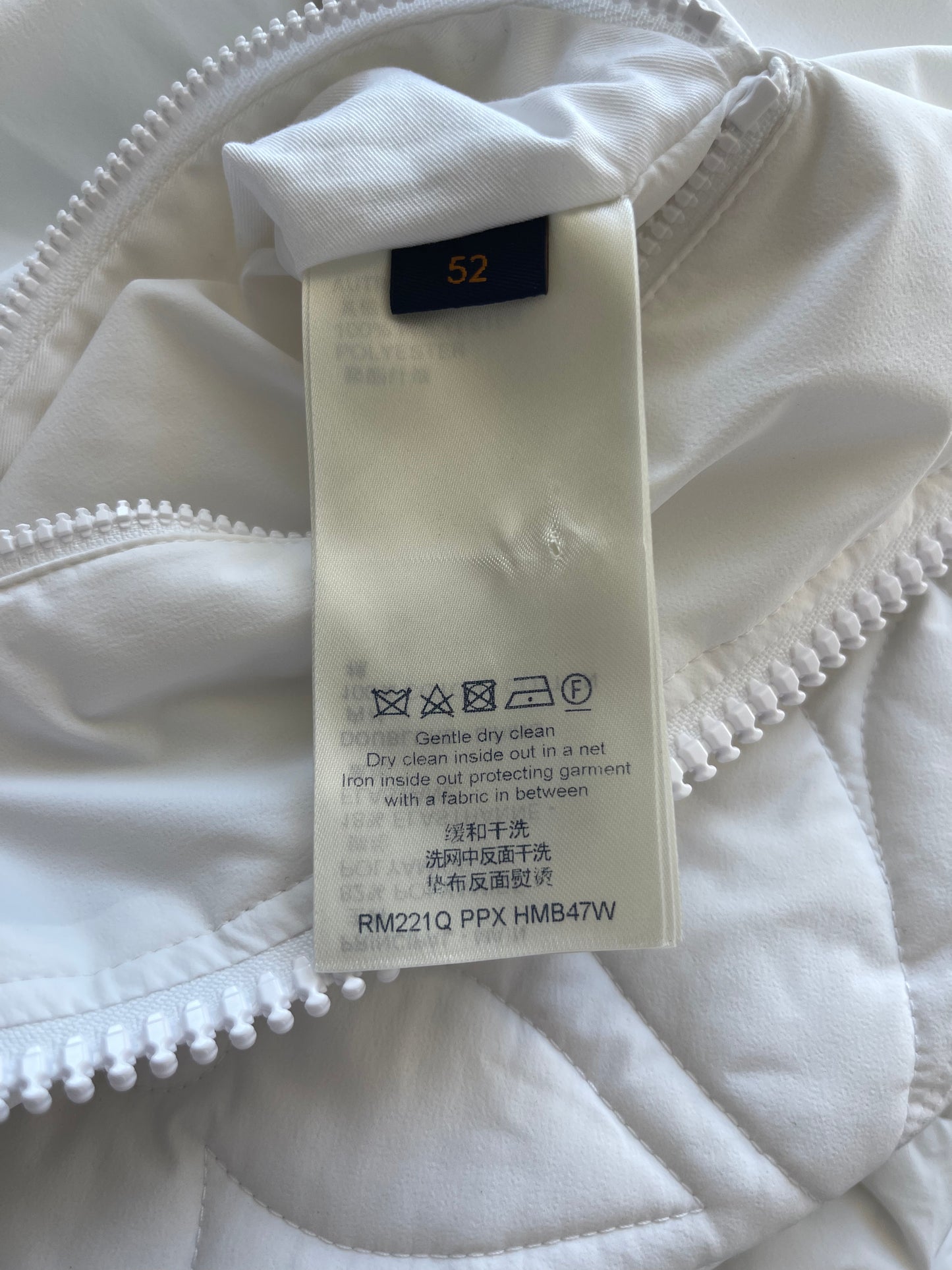 Louis Vuitton White Flower Monogram Puffer