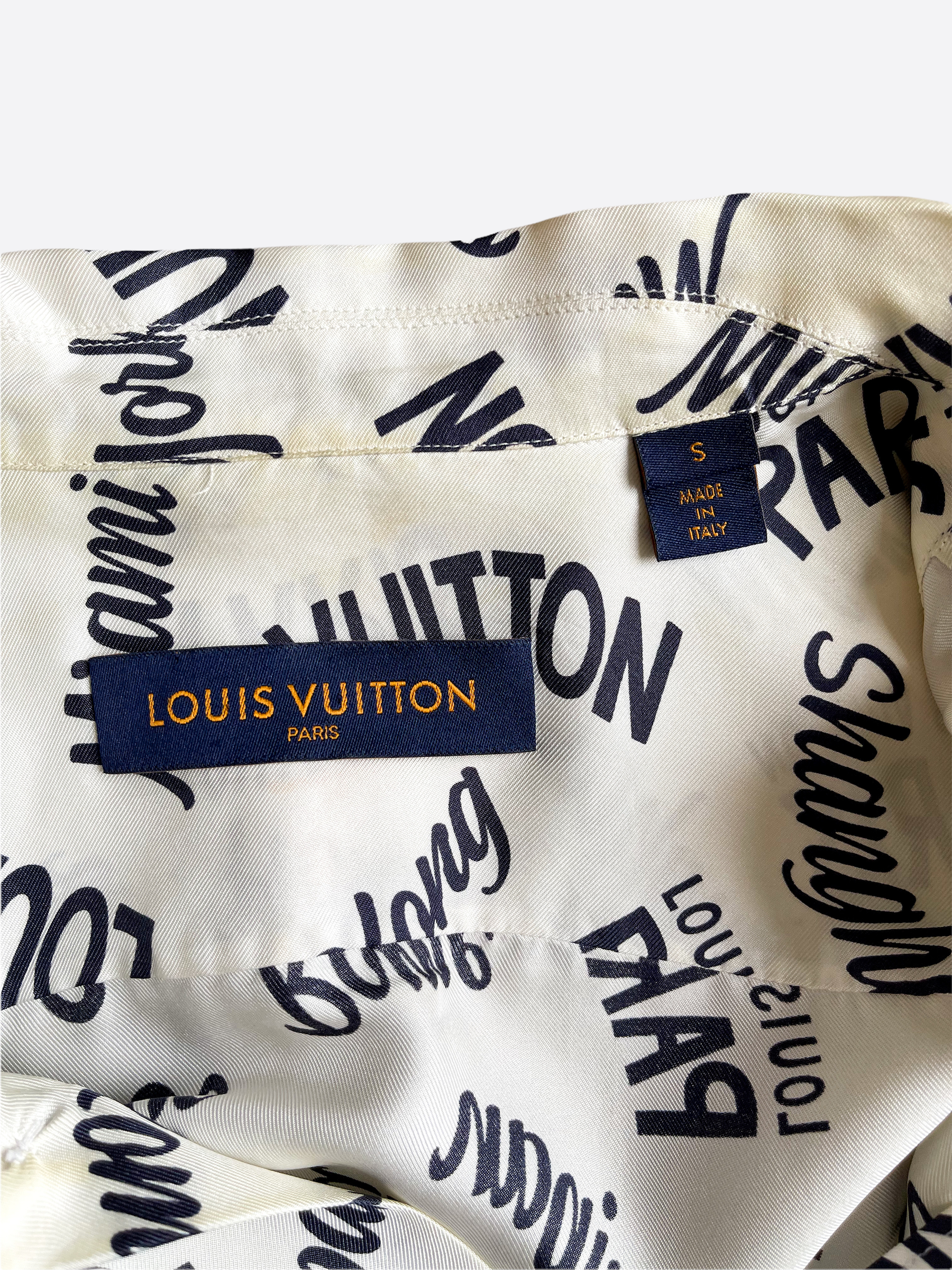 Silk shirt Louis Vuitton White size L International in Silk - 35909561
