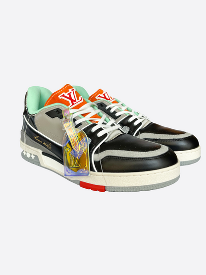 Louis Vuitton Orange & Green Trainers