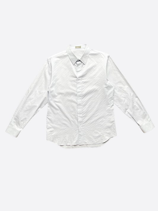 Dior Oblique Light Blue Button Up Shirt