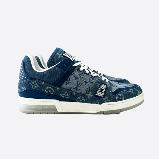 Louis Vuitton Blue Denim Trainers