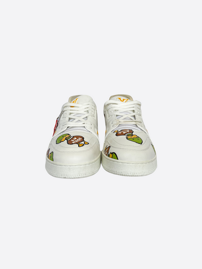 Louis Vuitton White Duck Nigo Trainers