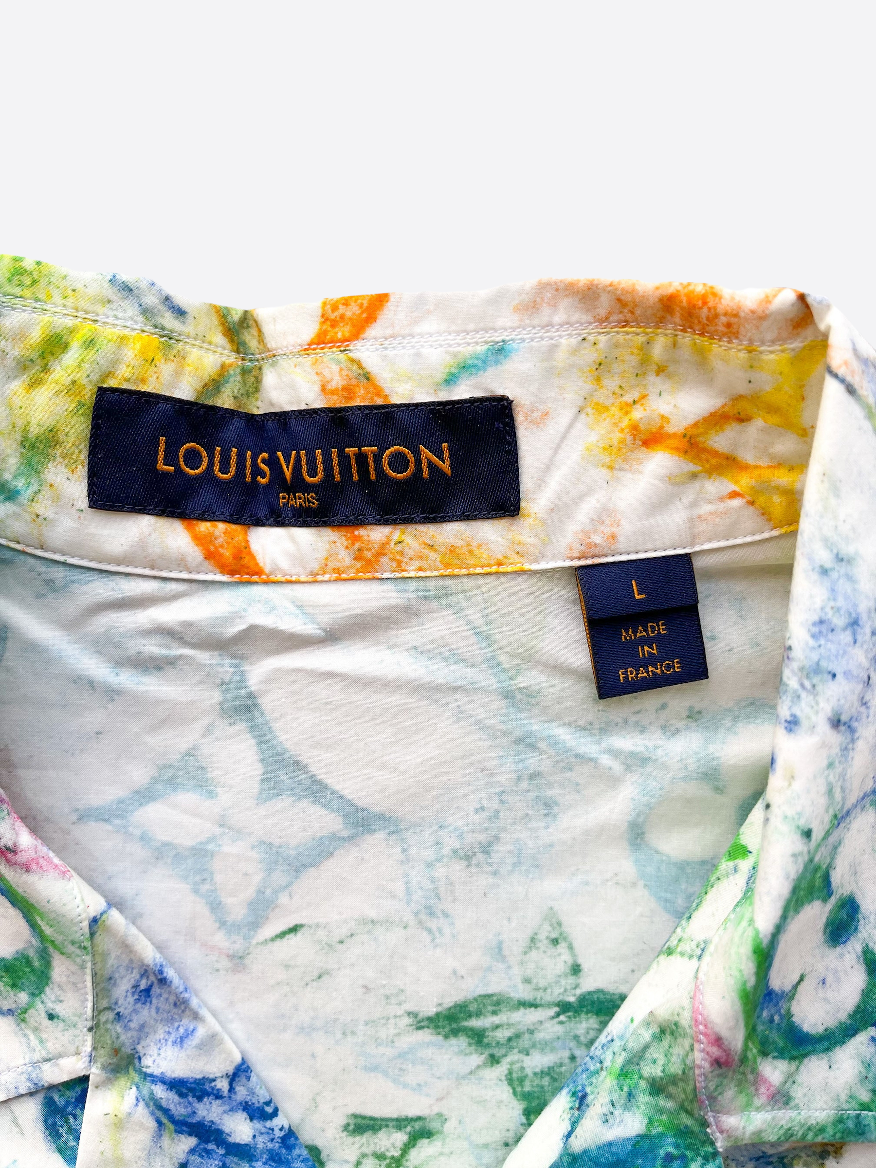 Louis Vuitton Pastel Monogram Button Up Shirt Multi Size XXL 