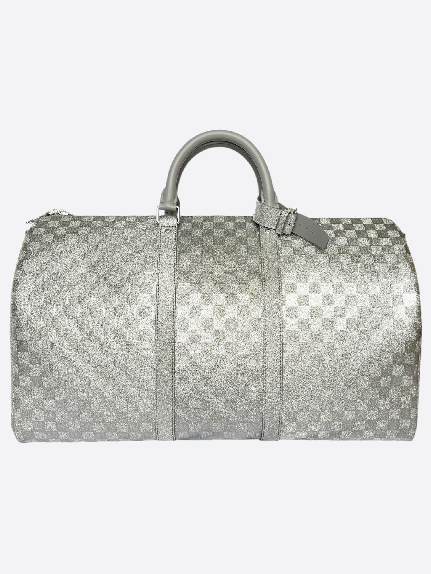 Louis Vuitton Silver Glitter Keepall 50