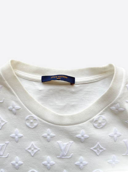 Louis Vuitton White Monogram Hook & Loop Tee