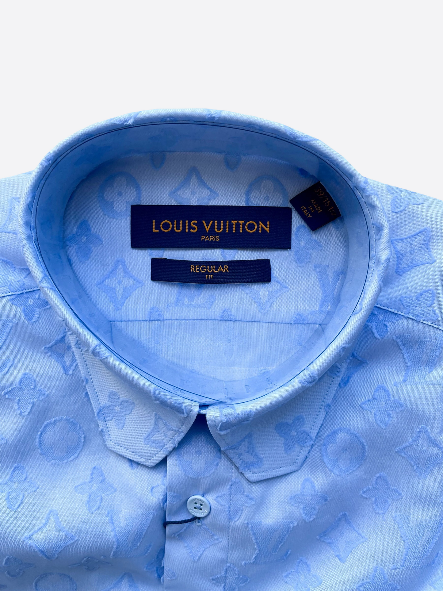 Louis Vuitton DNA Allover Printed Logo Dress Shirt - Medium