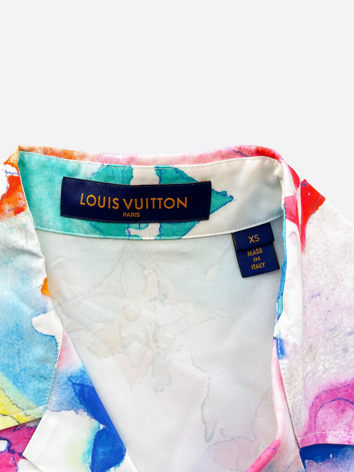 Louis Vuitton Multicolor Monogram Watercolor Half Sleeve Oversized Shirt S Louis  Vuitton