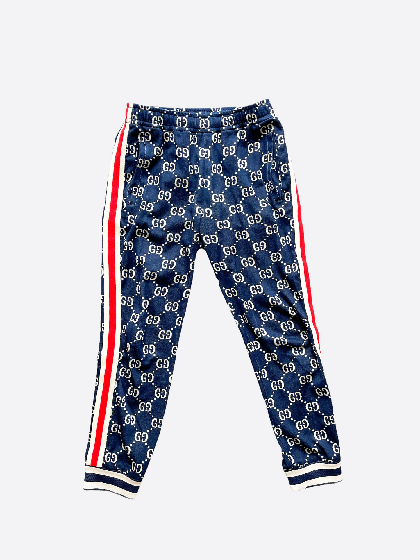 Gucci Blue GG Jacquard Trackpants