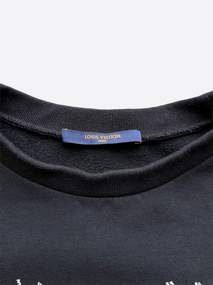 Louis Vuitton Black LV Stitch Crewneck