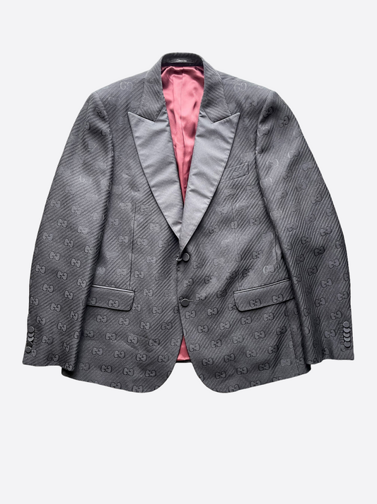 Gucci Black Monogram Blazer