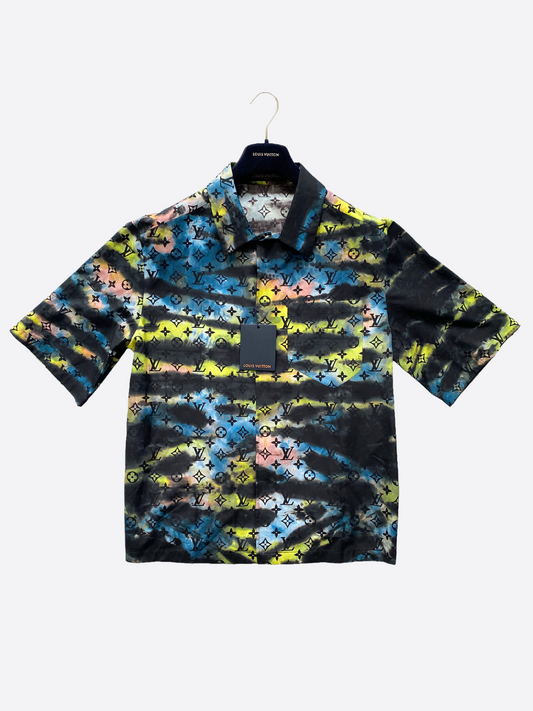 Louis Vuitton Zipped Tie-Dye Monogram Shirt