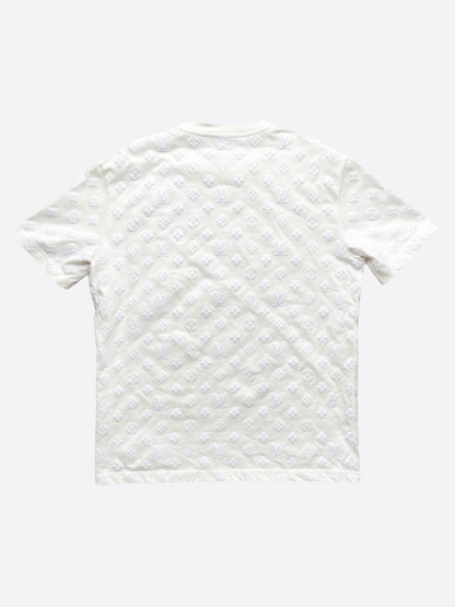 Louis Vuitton White Monogram Hook & Loop Tee