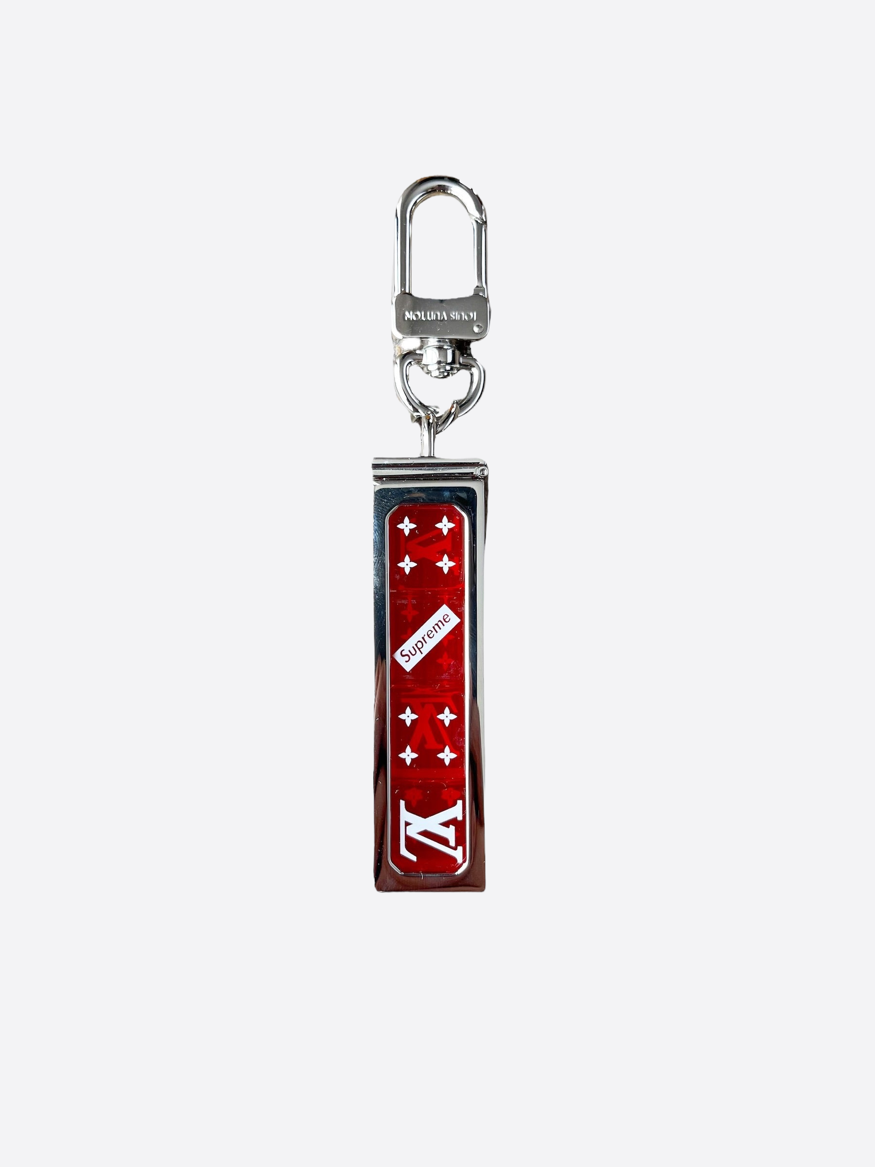 Supreme Louis Vuitton Keychain Dice Red Brand New Louie Brand