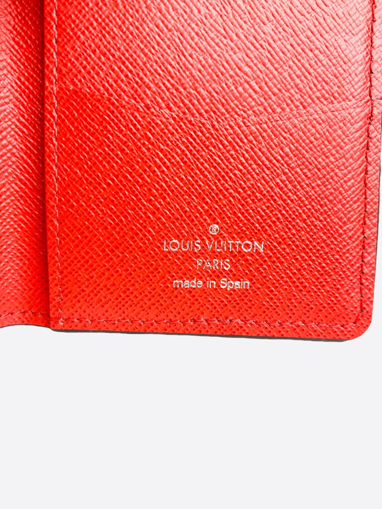 Supreme x Louis Vuitton Red EPI Pocket Organizer