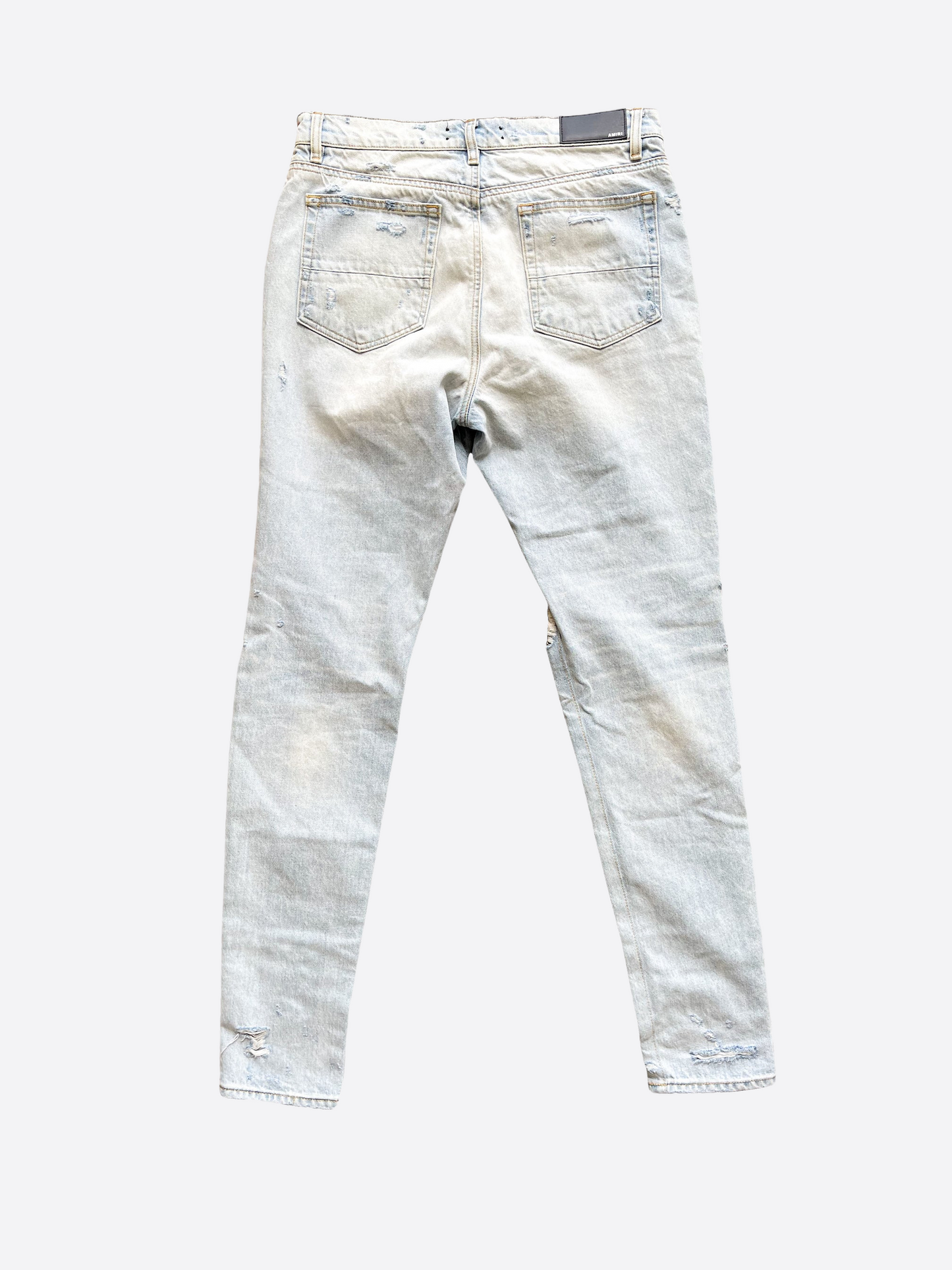 Amiri Light Blue Distressed Jeans