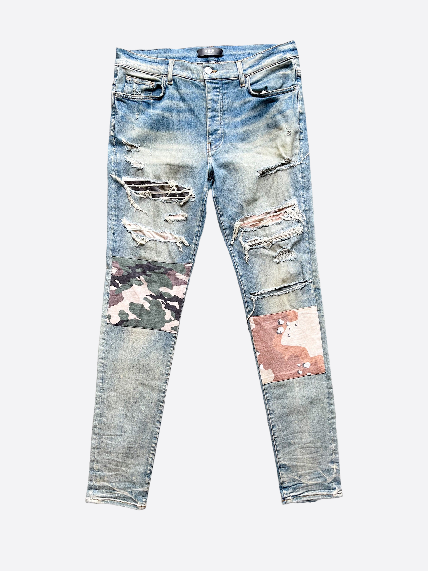 Amiri Military Camo Patch Jeans – Savonches