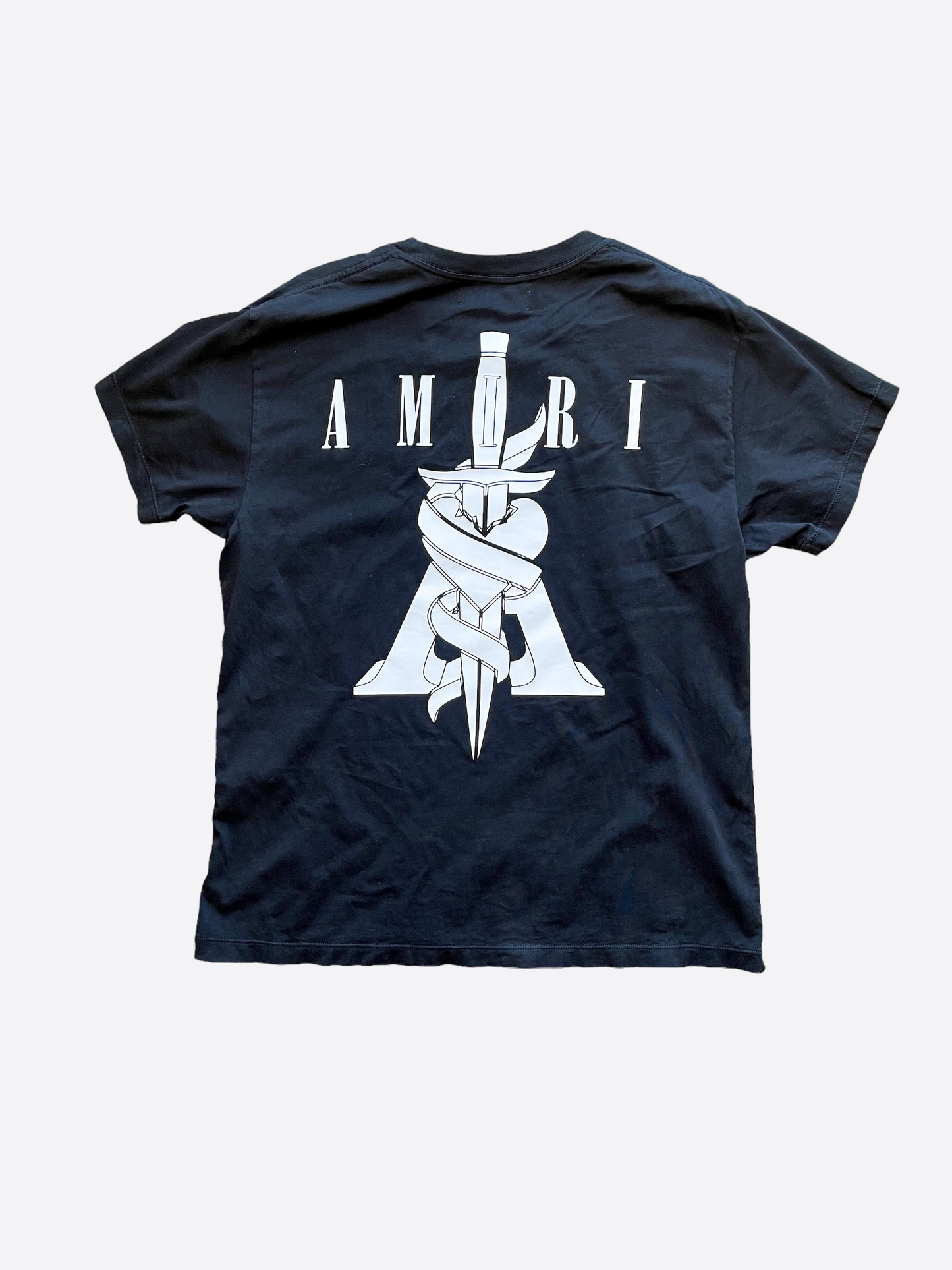 Amiri Black Dagger Logo T-Shirt