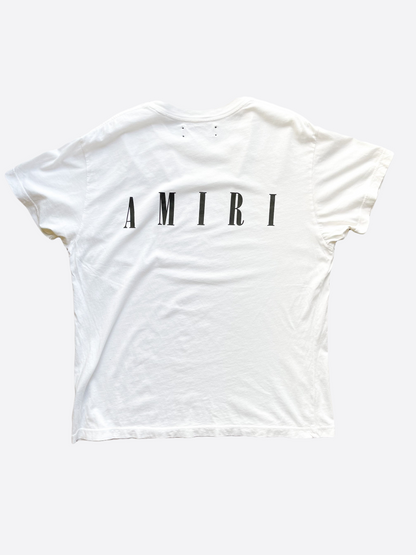 Amiri White Dagger Logo Tee